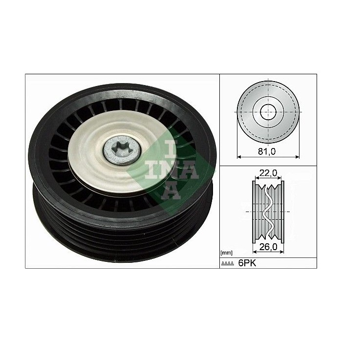 INA Umlenk-Führungsrolle, Keilrippenriemen 532067810