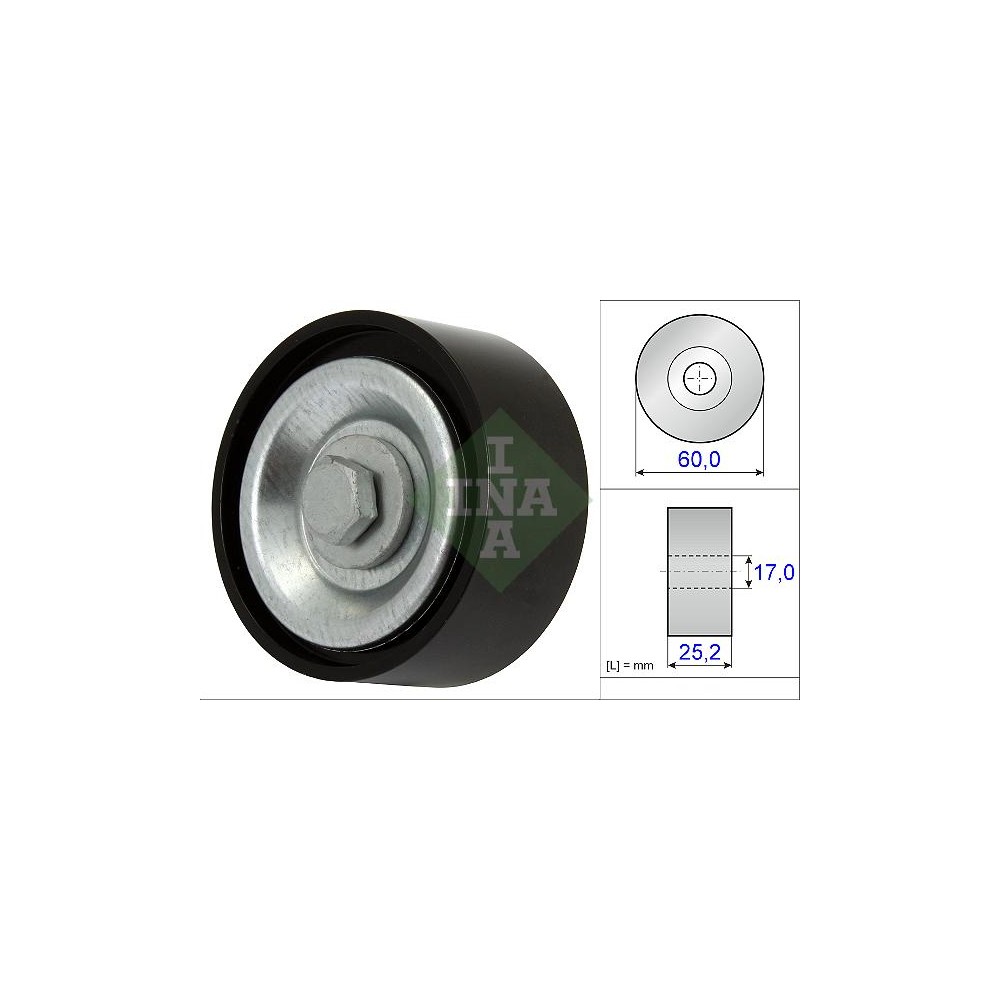 INA Umlenk-Führungsrolle, Keilrippenriemen 532071510