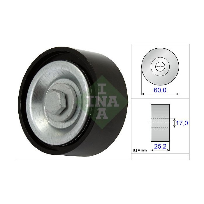 INA Umlenk-Führungsrolle, Keilrippenriemen 532071510