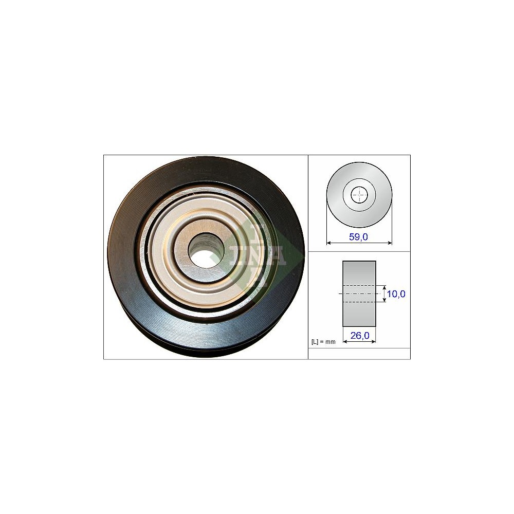 INA Umlenk-Führungsrolle, Keilrippenriemen 532073710