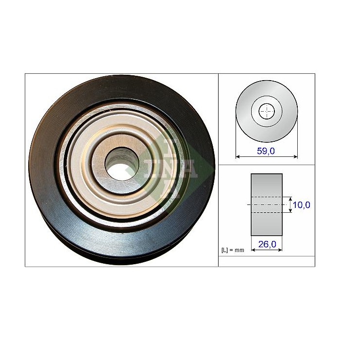 INA Umlenk-Führungsrolle, Keilrippenriemen 532073710