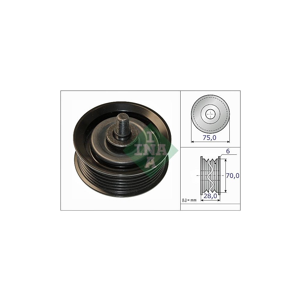 INA Umlenk-Führungsrolle, Keilrippenriemen 532074410