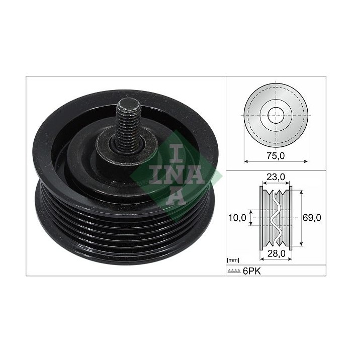 INA Umlenk-Führungsrolle, Keilrippenriemen 532074410