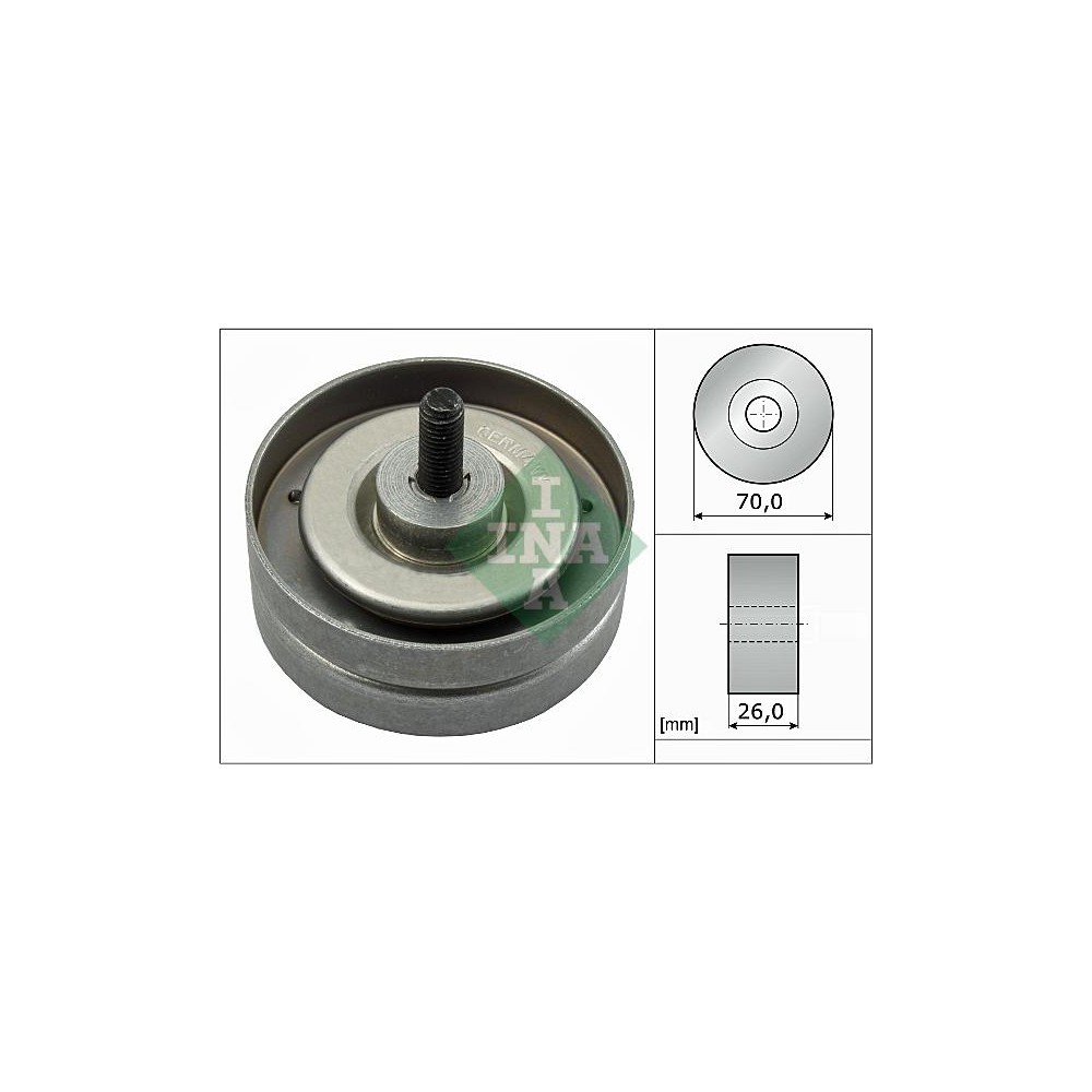 INA Umlenk-Führungsrolle, Keilrippenriemen 532078910