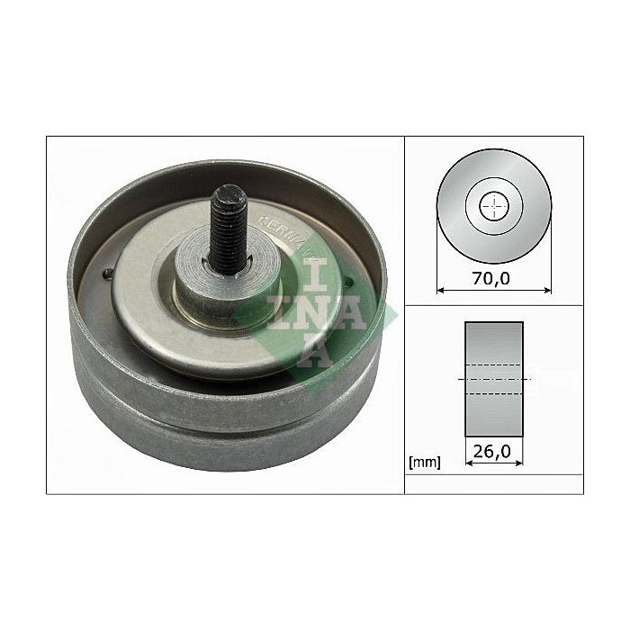 INA Umlenk-Führungsrolle, Keilrippenriemen 532078910