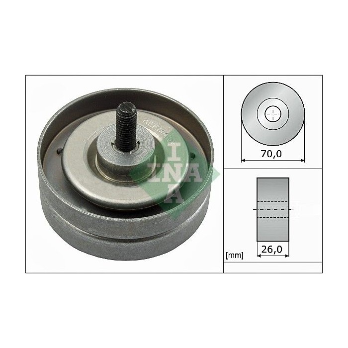 INA Umlenk-Führungsrolle, Keilrippenriemen 532078910