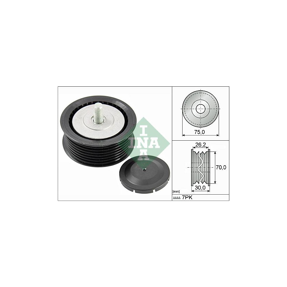 INA Umlenk-Führungsrolle, Keilrippenriemen 532080010
