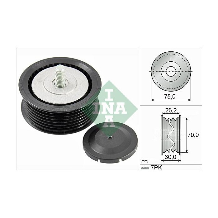 INA Umlenk-Führungsrolle, Keilrippenriemen 532080010