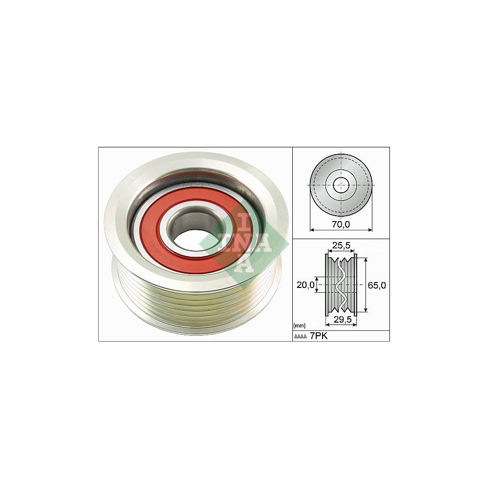 INA Umlenk-Führungsrolle, Keilrippenriemen 532080310