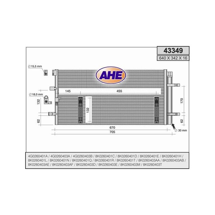 AHE Kondensator, Klimaanlage 43349