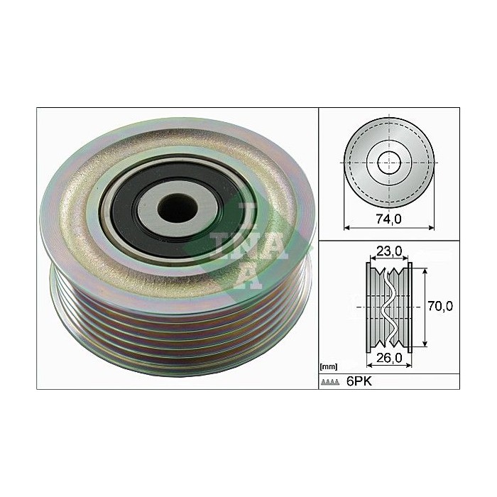 INA Umlenk-Führungsrolle, Keilrippenriemen 532082610