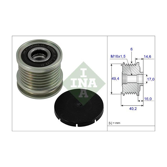 INA Generatorfreilauf 535000110