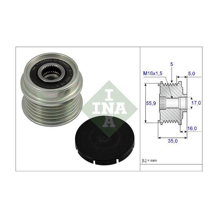 INA Generatorfreilauf 535000410