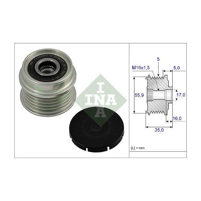INA Generatorfreilauf 535000410