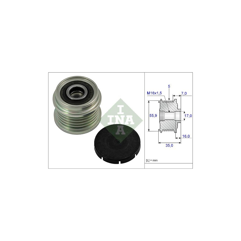 INA Generatorfreilauf 535000710