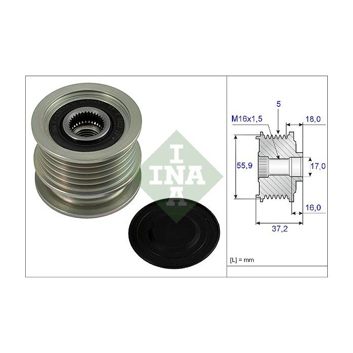 INA Generatorfreilauf 535000910