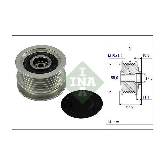 INA Generatorfreilauf 535001810