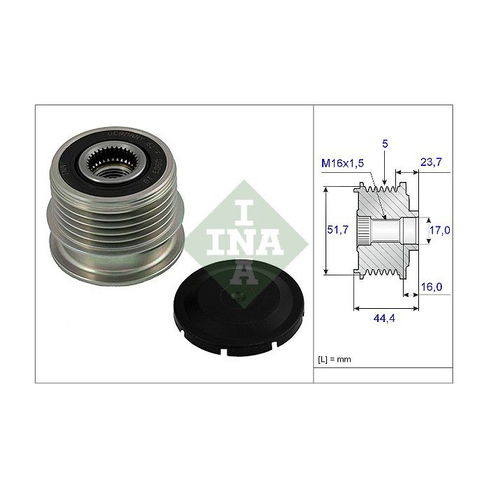 INA Generatorfreilauf 535002010