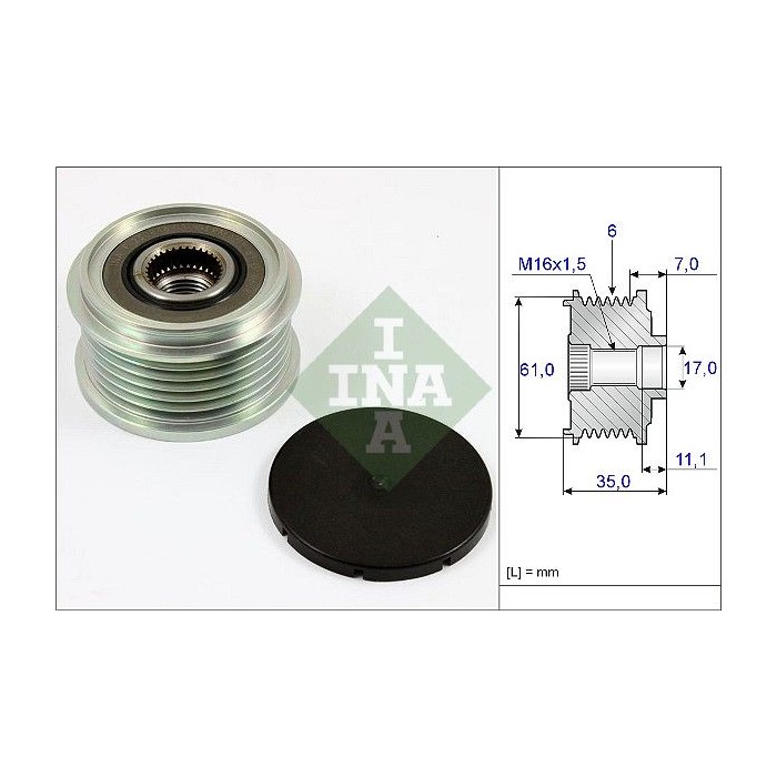 INA Generatorfreilauf 535002210