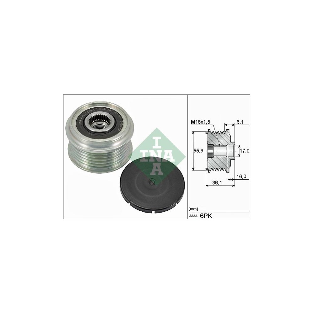 INA Generatorfreilauf 535002610