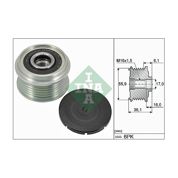 INA Generatorfreilauf 535002610