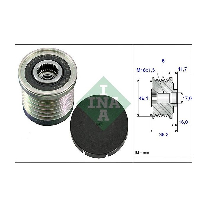 INA Generatorfreilauf 535003010