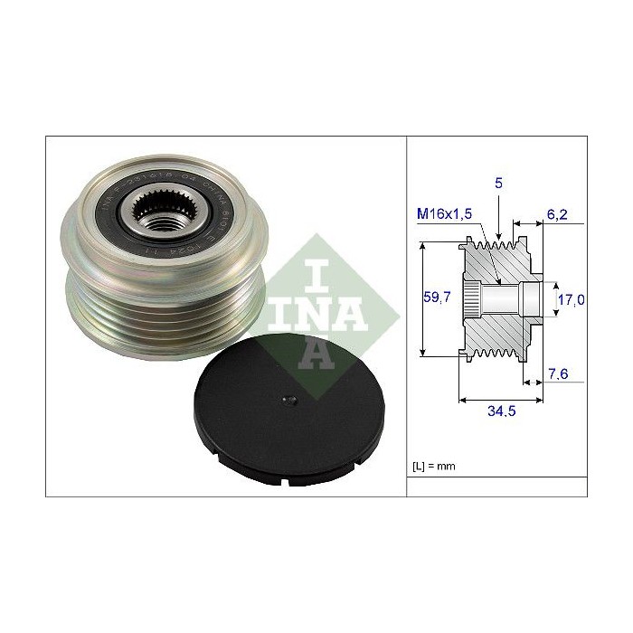 INA Generatorfreilauf 535003410