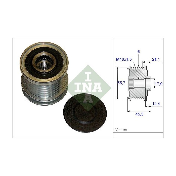 INA Generatorfreilauf 535003610