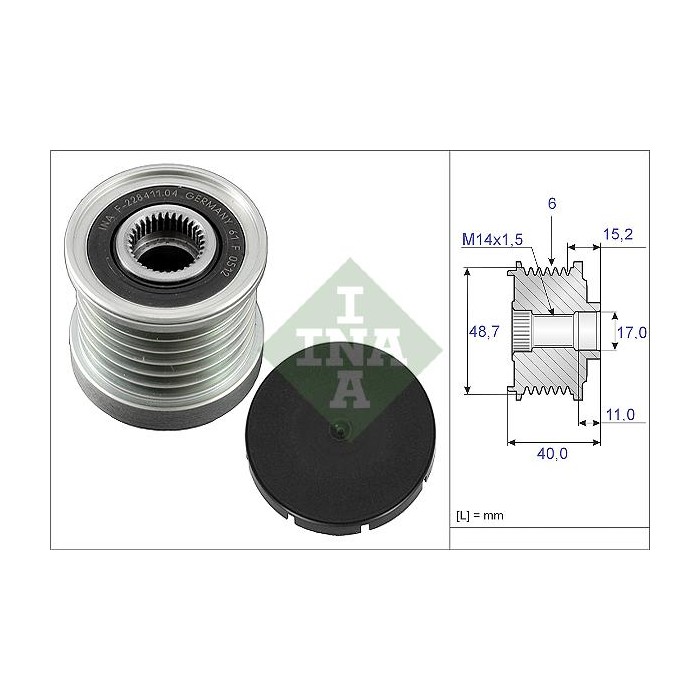 INA Generatorfreilauf 535003810