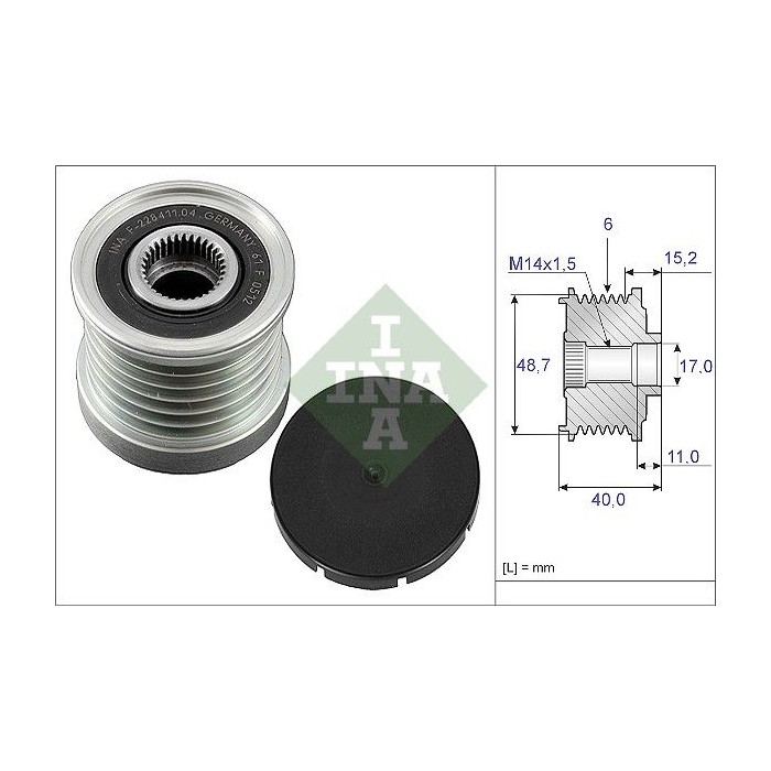 INA Generatorfreilauf 535003810