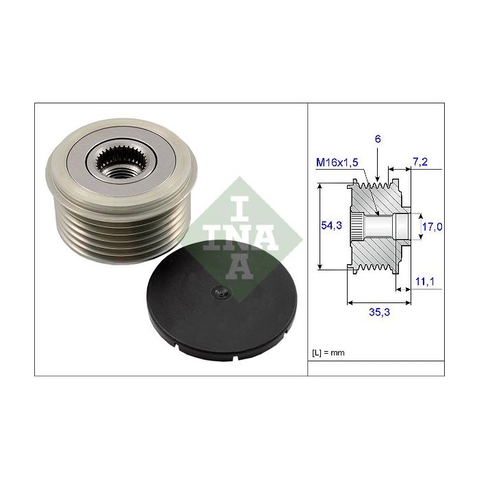 INA Generatorfreilauf 535003910