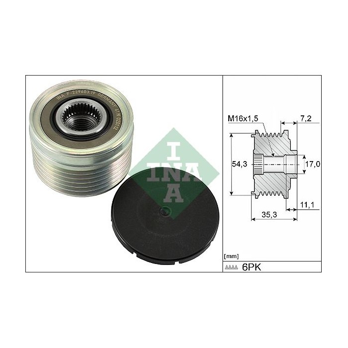 INA Generatorfreilauf 535003910