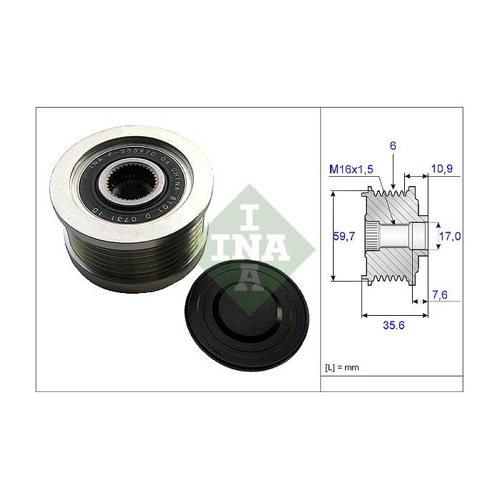 INA Generatorfreilauf 535004610