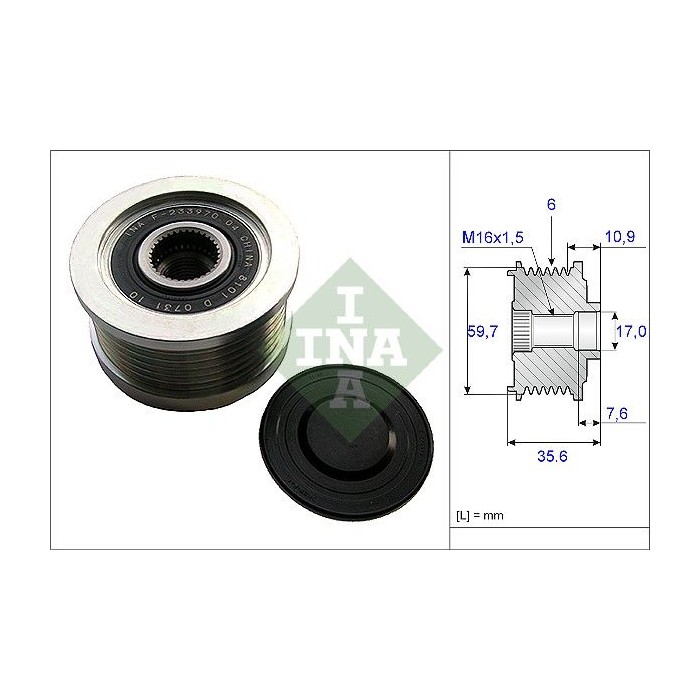 INA Generatorfreilauf 535004610