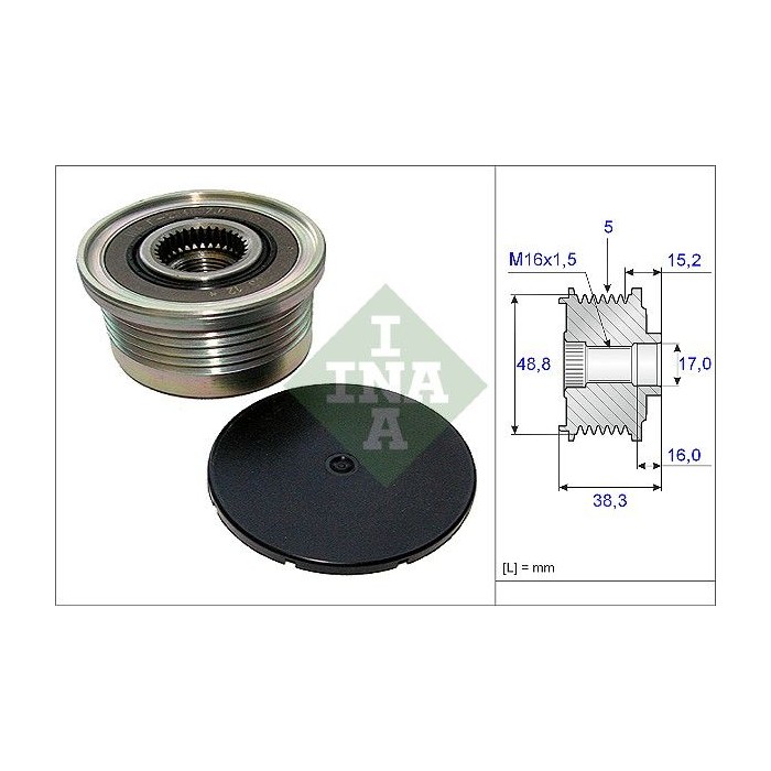 INA Generatorfreilauf 535004810