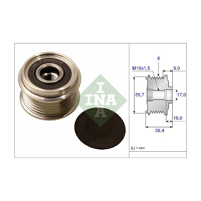 INA Generatorfreilauf 535006010