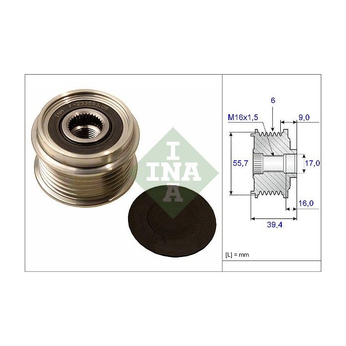 INA Generatorfreilauf 535006010