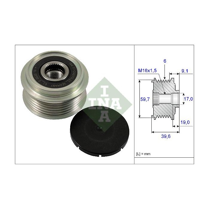INA Generatorfreilauf 535006510