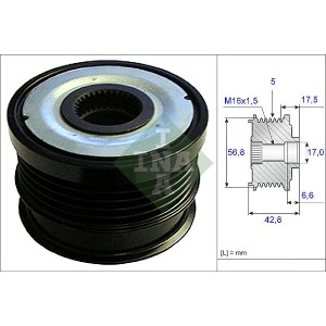 INA Generatorfreilauf 535007130