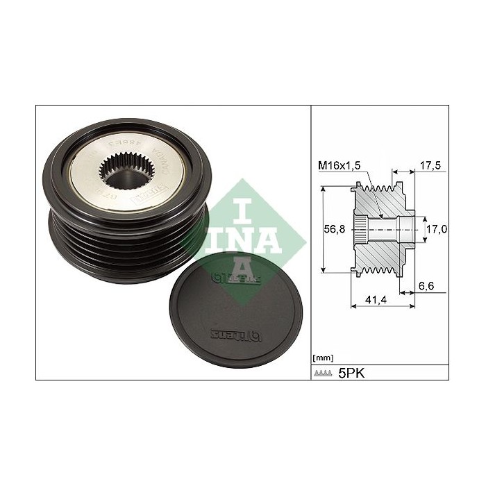 INA Generatorfreilauf 535007130