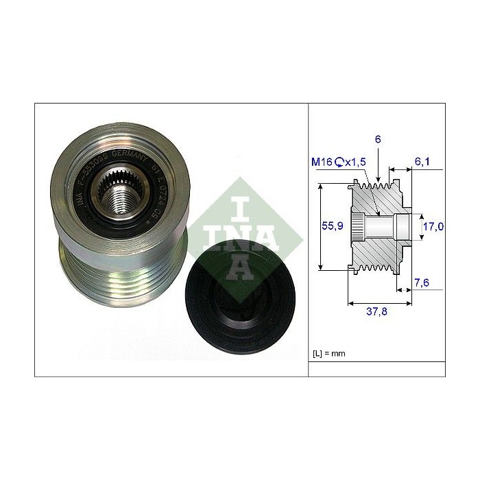 INA Generatorfreilauf 535007210