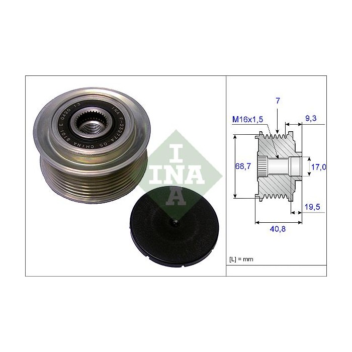 INA Generatorfreilauf 535007910