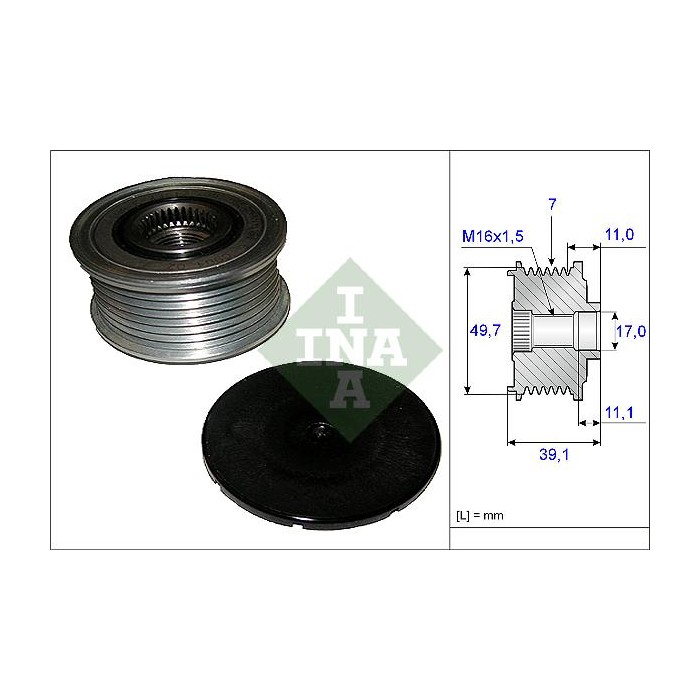 INA Generatorfreilauf 535008410