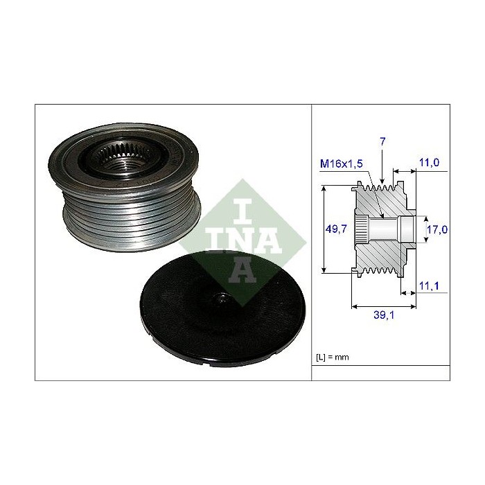 INA Generatorfreilauf 535008410