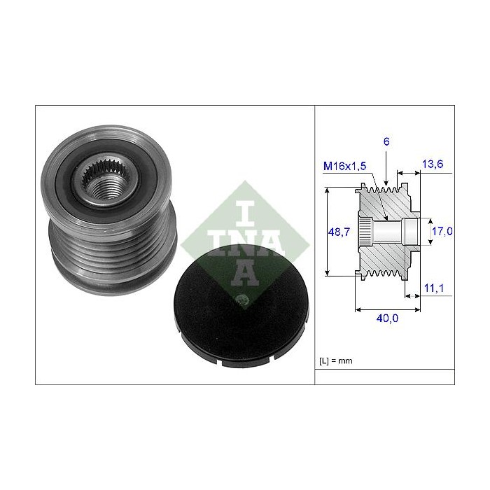 INA Generatorfreilauf 535008510