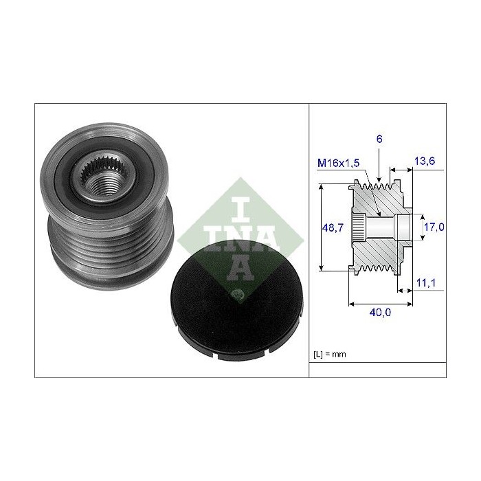 INA Generatorfreilauf 535008510