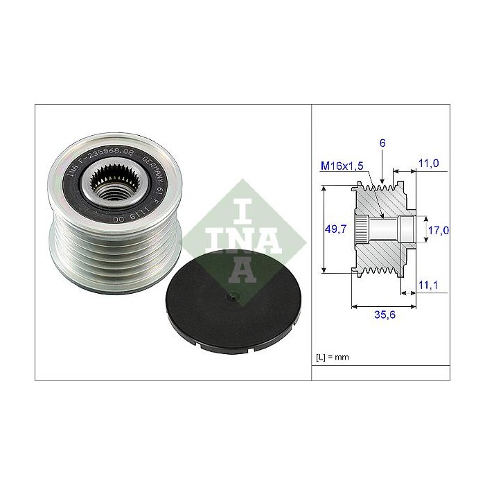 INA Generatorfreilauf 535008610