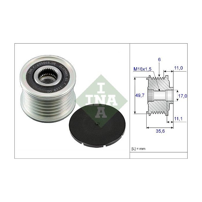 INA Generatorfreilauf 535008610