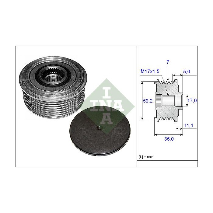 INA Generatorfreilauf 535008710