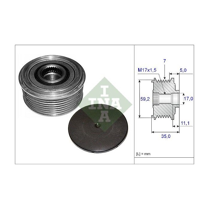 INA Generatorfreilauf 535008710